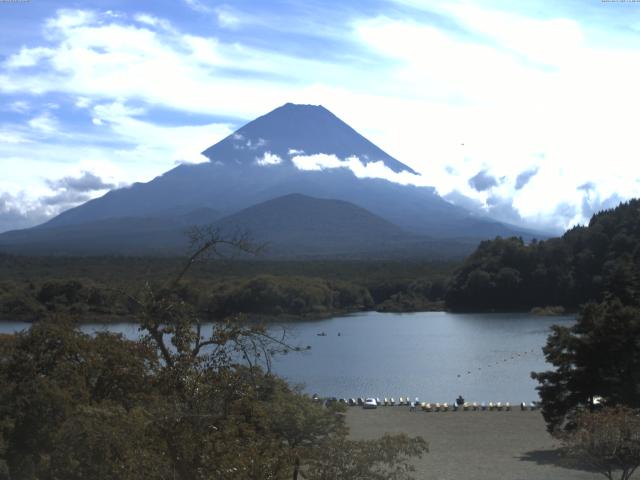 精進湖からの富士山