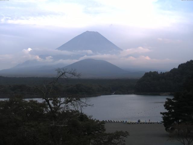 精進湖からの富士山