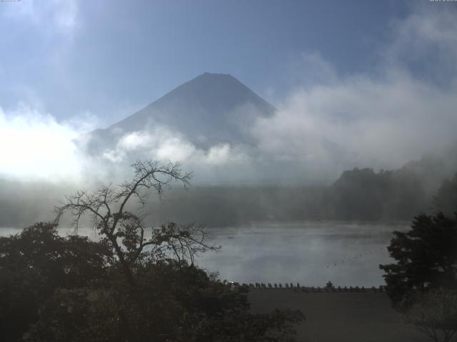 精進湖からの富士山