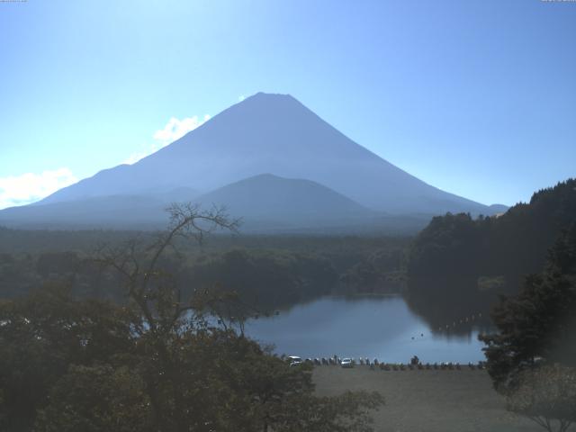 精進湖からの富士山