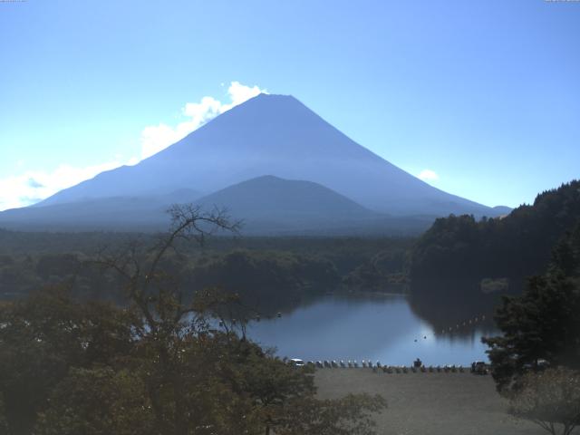 精進湖からの富士山