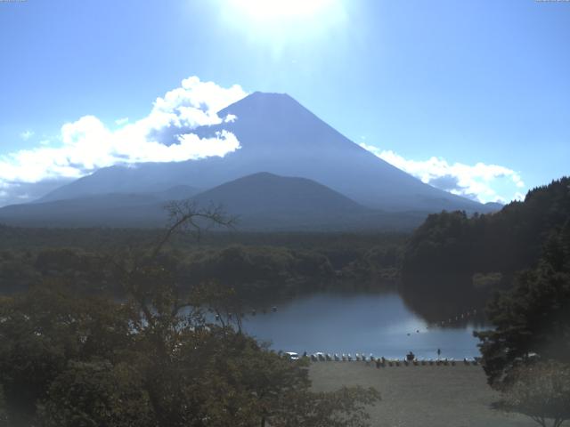 精進湖からの富士山