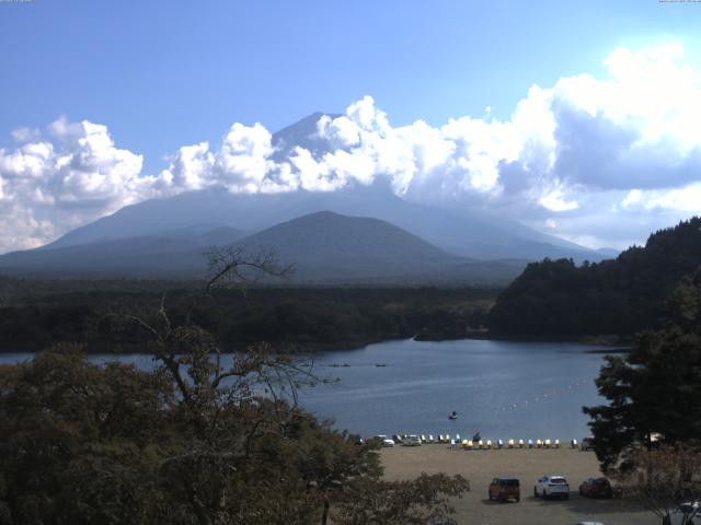 精進湖からの富士山