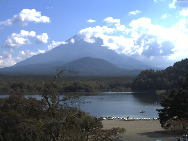 精進湖からの富士山