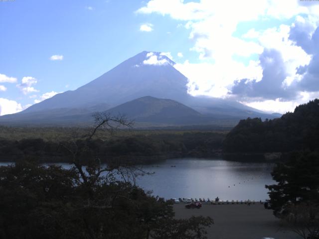 精進湖からの富士山