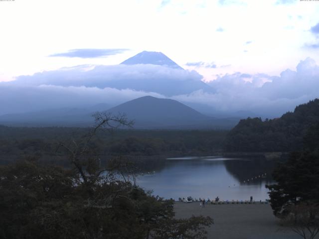 精進湖からの富士山