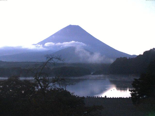 精進湖からの富士山