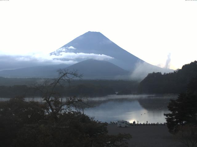 精進湖からの富士山