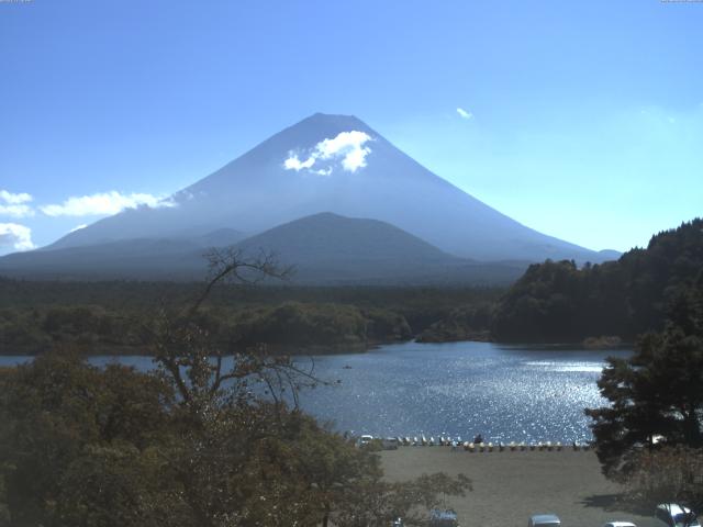 精進湖からの富士山