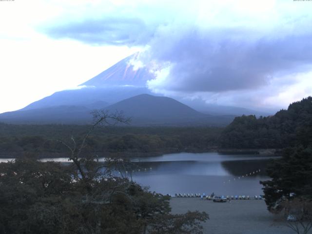 精進湖からの富士山