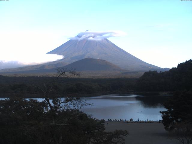 精進湖からの富士山