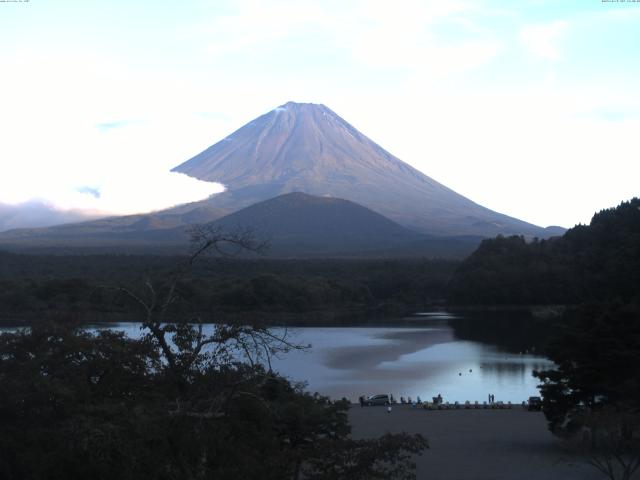 精進湖からの富士山