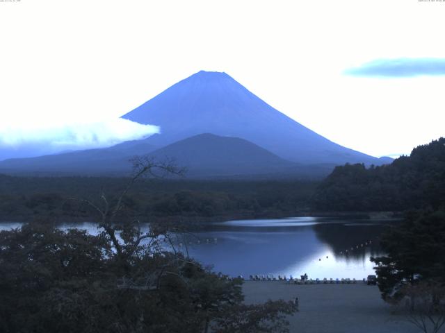 精進湖からの富士山