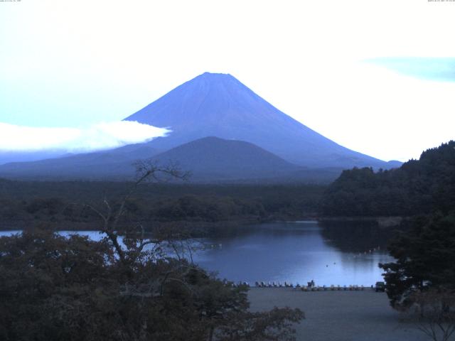 精進湖からの富士山