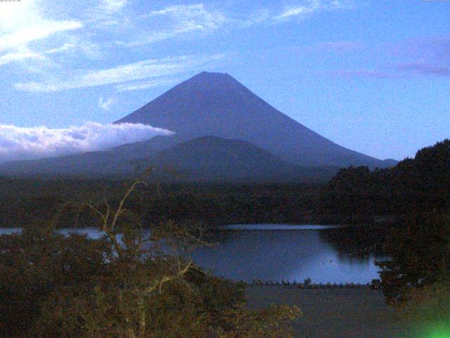 精進湖からの富士山