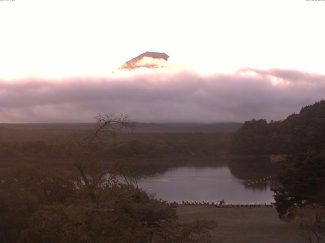 精進湖からの富士山