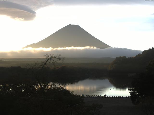 精進湖からの富士山