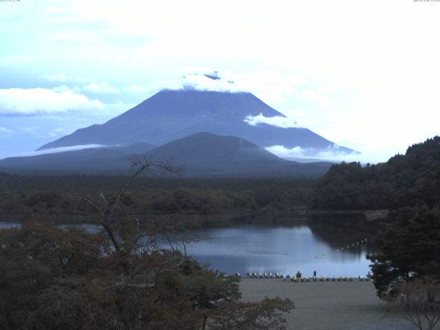 精進湖からの富士山