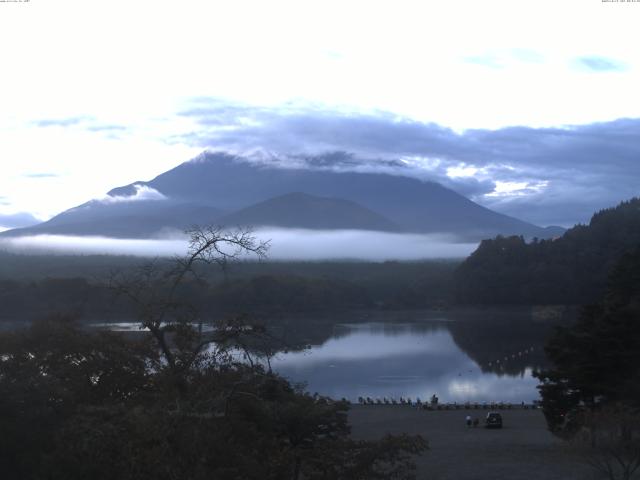 精進湖からの富士山