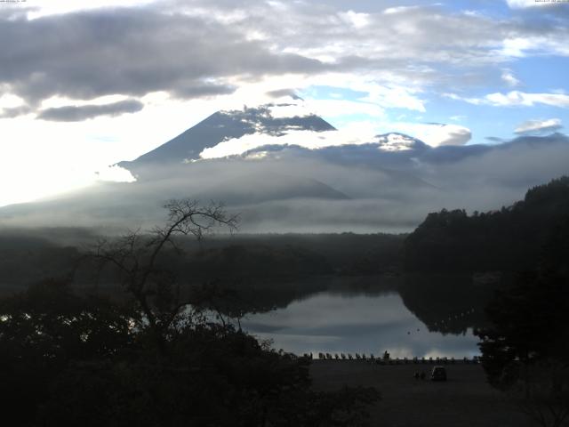 精進湖からの富士山