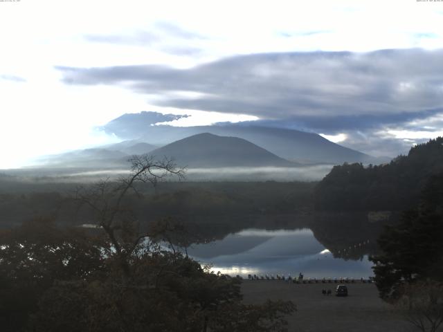 精進湖からの富士山