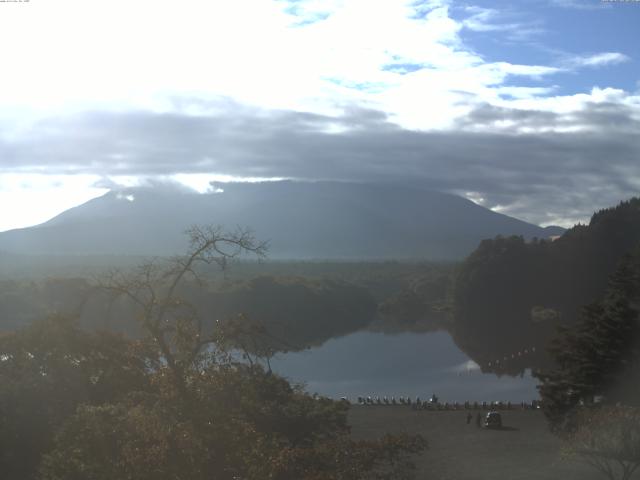 精進湖からの富士山