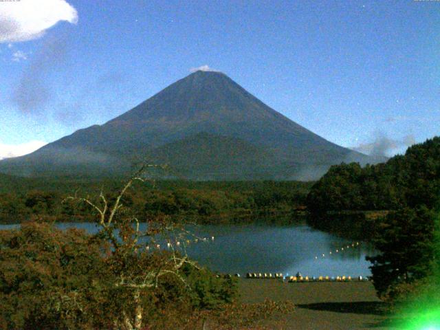 精進湖からの富士山