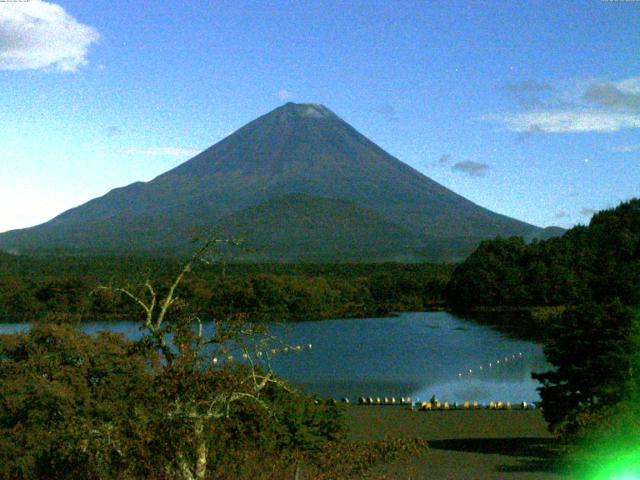 精進湖からの富士山