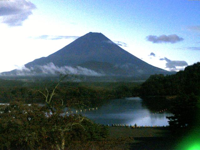 精進湖からの富士山