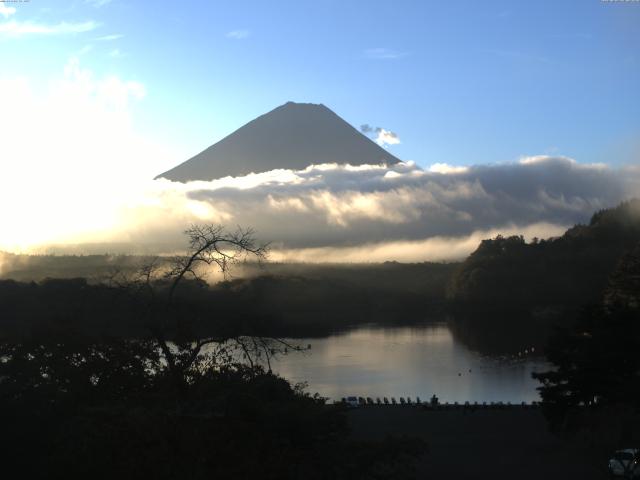 精進湖からの富士山