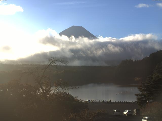 精進湖からの富士山