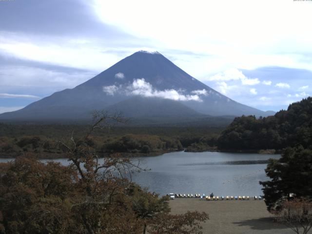 精進湖からの富士山