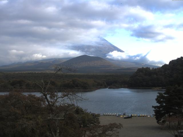 精進湖からの富士山