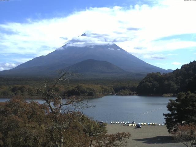 精進湖からの富士山