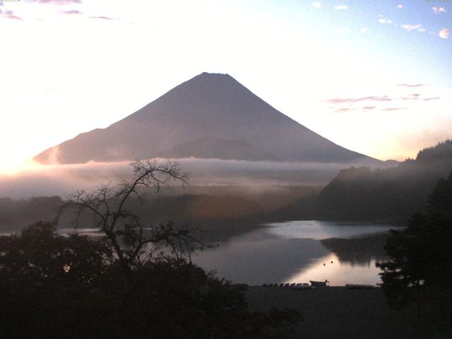 精進湖からの富士山