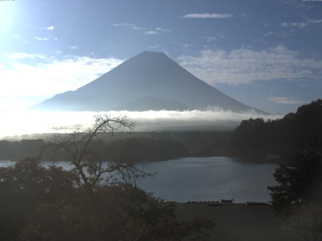 精進湖からの富士山