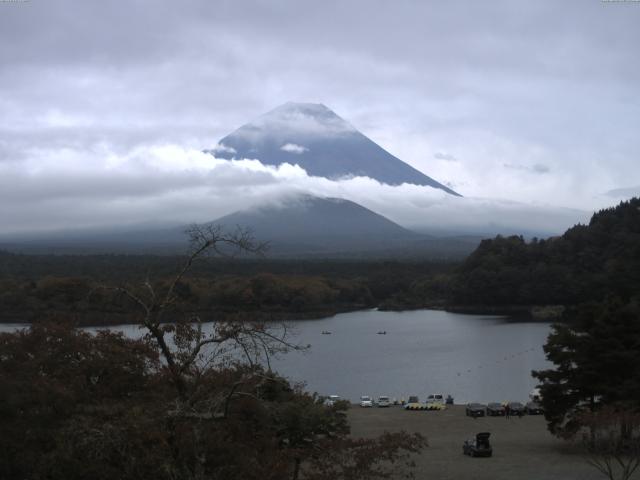 精進湖からの富士山