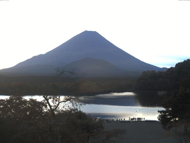 精進湖からの富士山