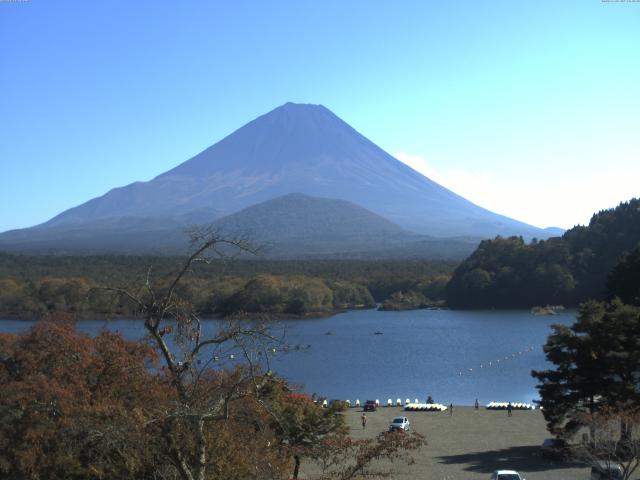 精進湖からの富士山