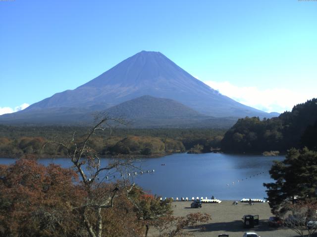 精進湖からの富士山