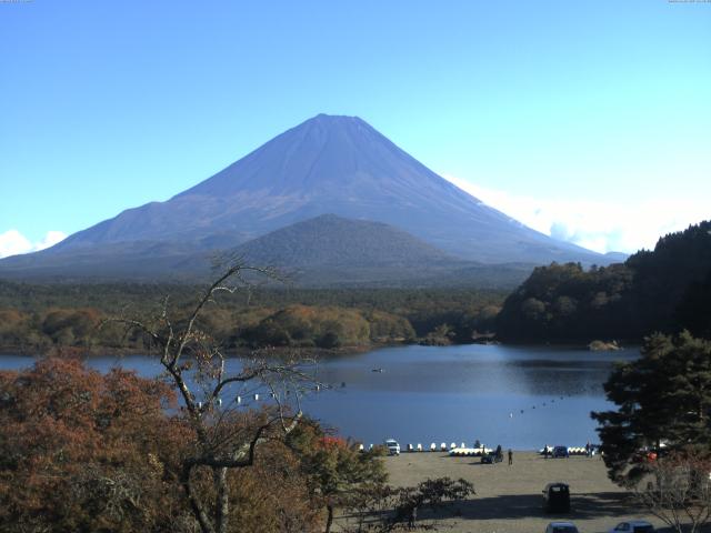 精進湖からの富士山