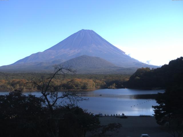 精進湖からの富士山