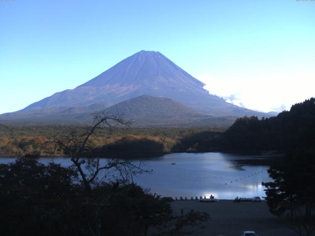 精進湖からの富士山