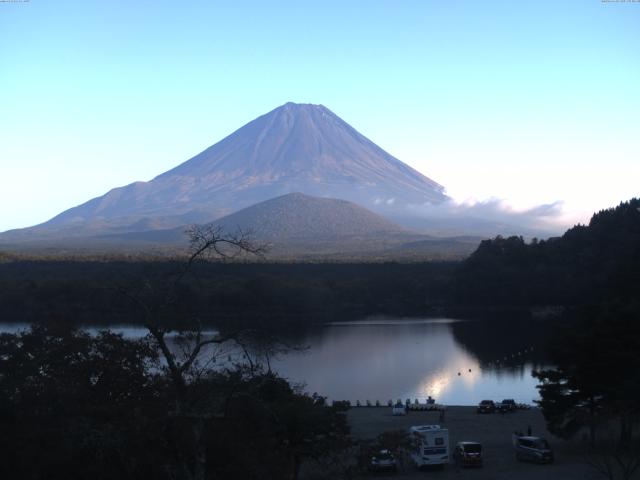 精進湖からの富士山