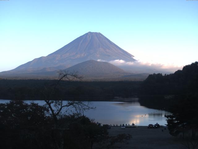 精進湖からの富士山