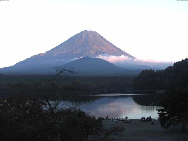 精進湖からの富士山