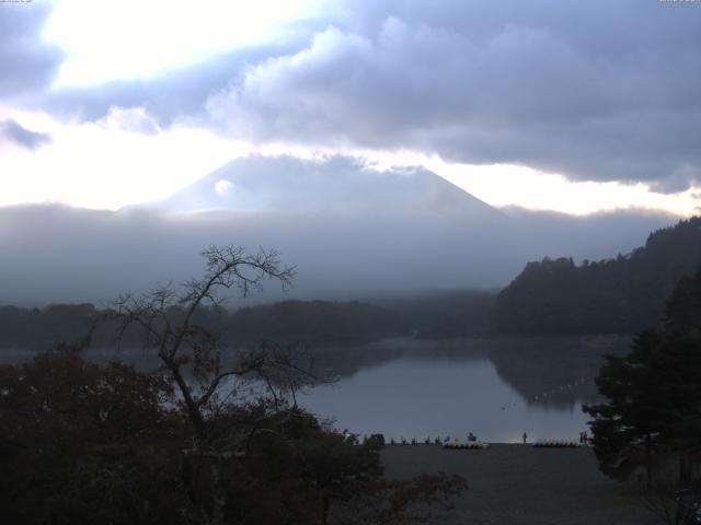 精進湖からの富士山