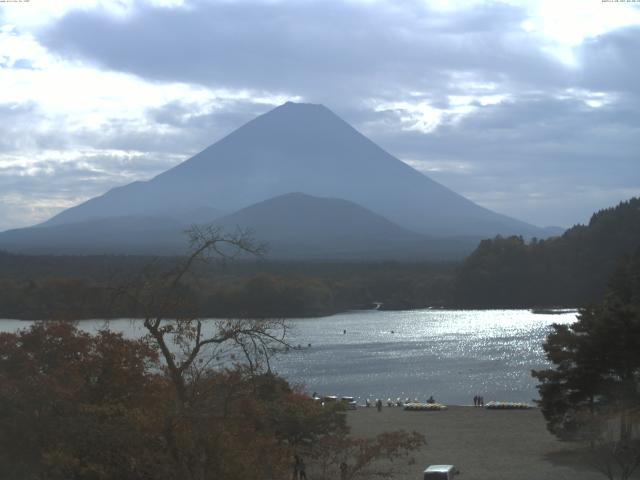 精進湖からの富士山