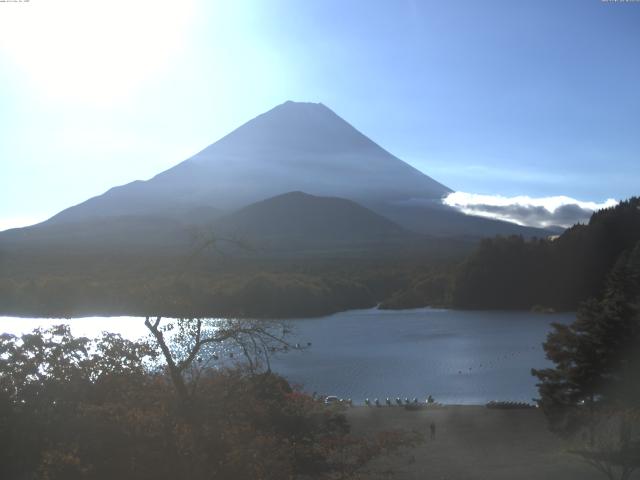 精進湖からの富士山