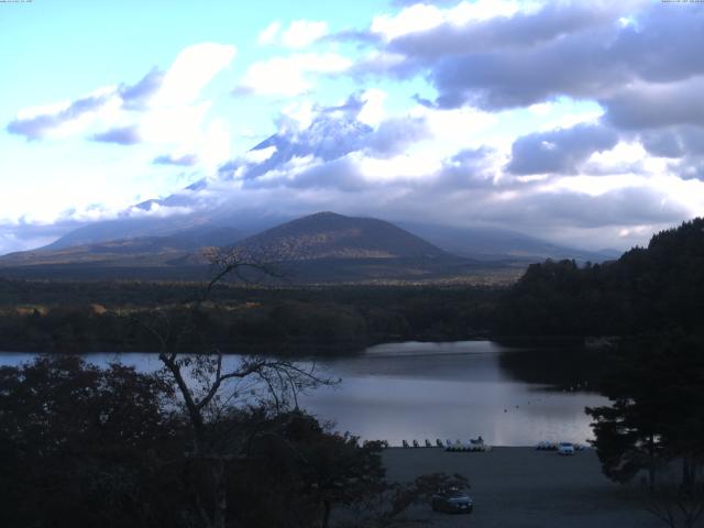 精進湖からの富士山